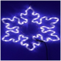 Мотив "Снежинка" 75Х69см из светодиодного дюралайта, со светодинамикой ФЛЭШ, цвет:БЕЛЫЙ