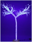 Дерево из акрила, с подсветкой  светодиодам белого цвета, высота 2,5 м
